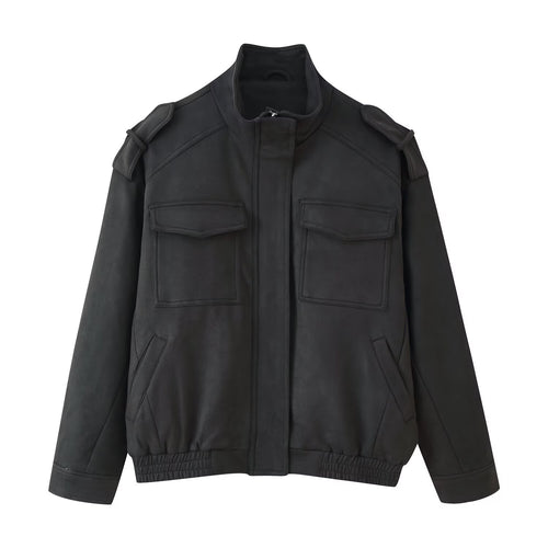 Fashionable women's leisure jacket with a sturdy design and practical pockets Lune London