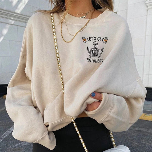 Women's sweatshirt with creative Halloween design Lune London