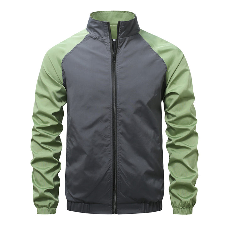 Lightweight functional jacket for men with protective high collar Lune London