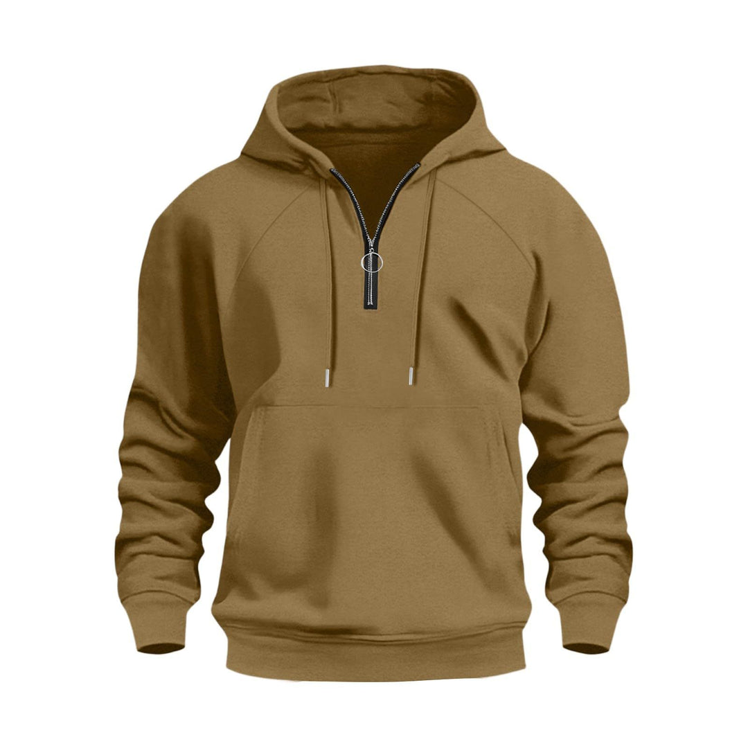 Men's functional hooded sweatshirt with half-zip Chic and Style