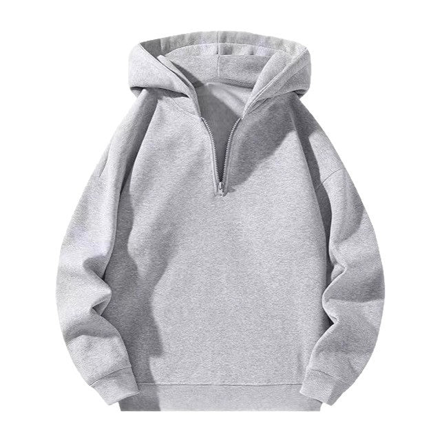 Hooded sweater for women with high collar and full zip Lune London