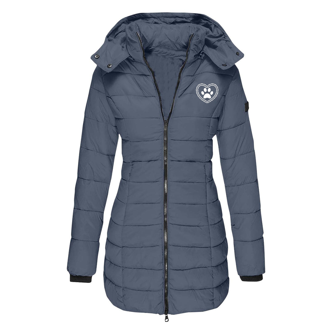 Women's transition jacket lined with removable hood Lune London