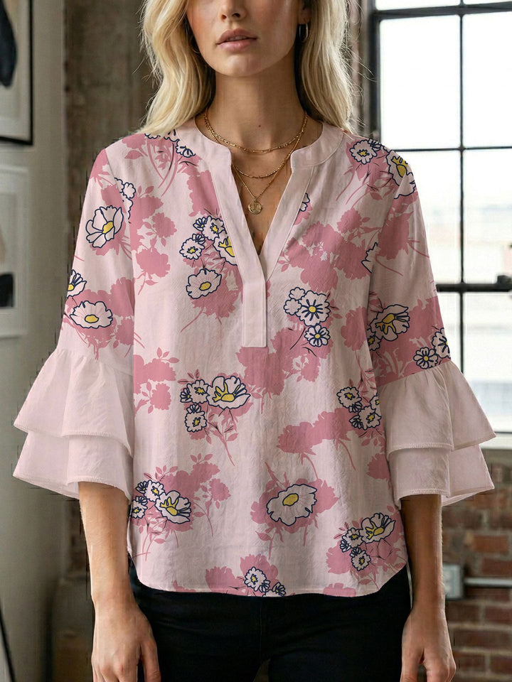 Ladies blouse with beautiful floral design Lune London