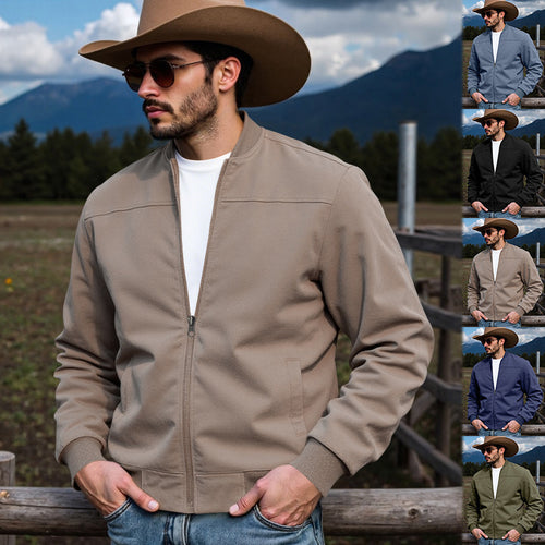 Men's winter jacket with a textured design and ribbed cuffs Lune London