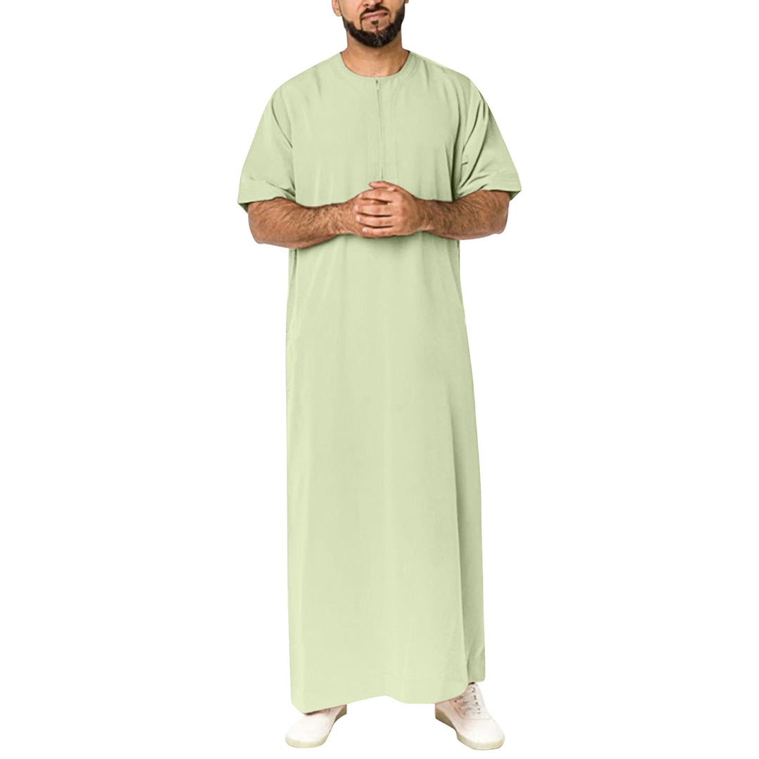 Sporty maxi dress for women with short sleeves and practical zipper Lune London