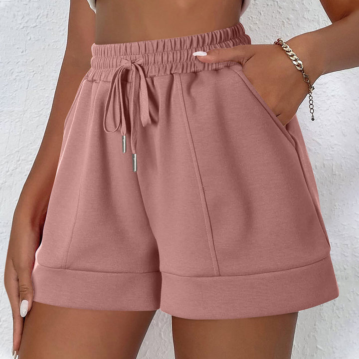 Ladies High Waist Casual Cut Chic Lounge Shorts and Style