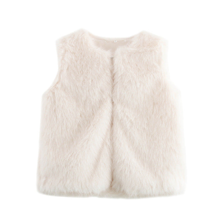 Women's Cozy Faux Fur Vest Lune London