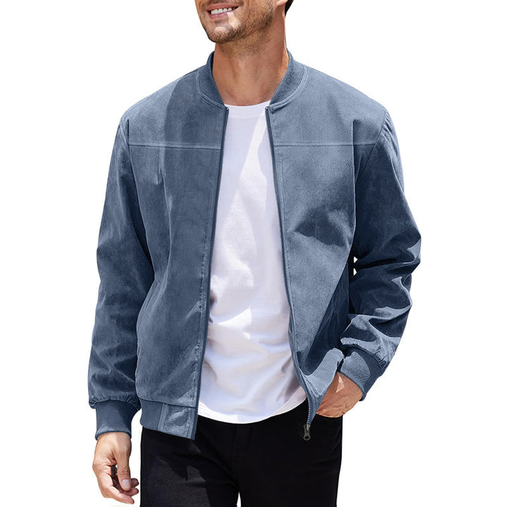 Elegant bomber jacket for men in high-quality velvet Lune London