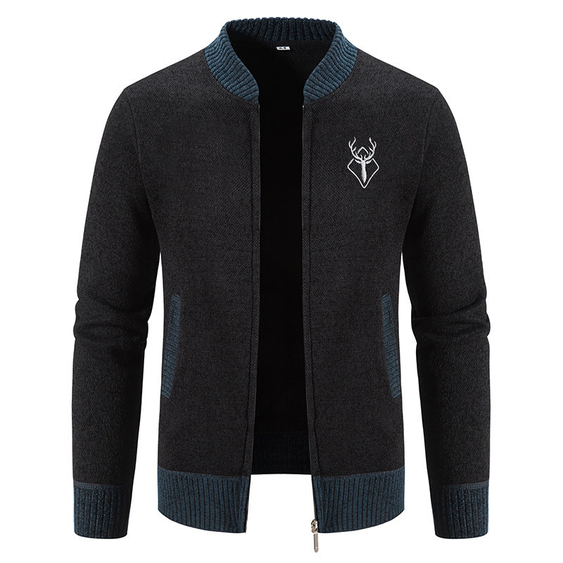 Fashionable men's leisure jacket with a textured design and practical pockets Lune London