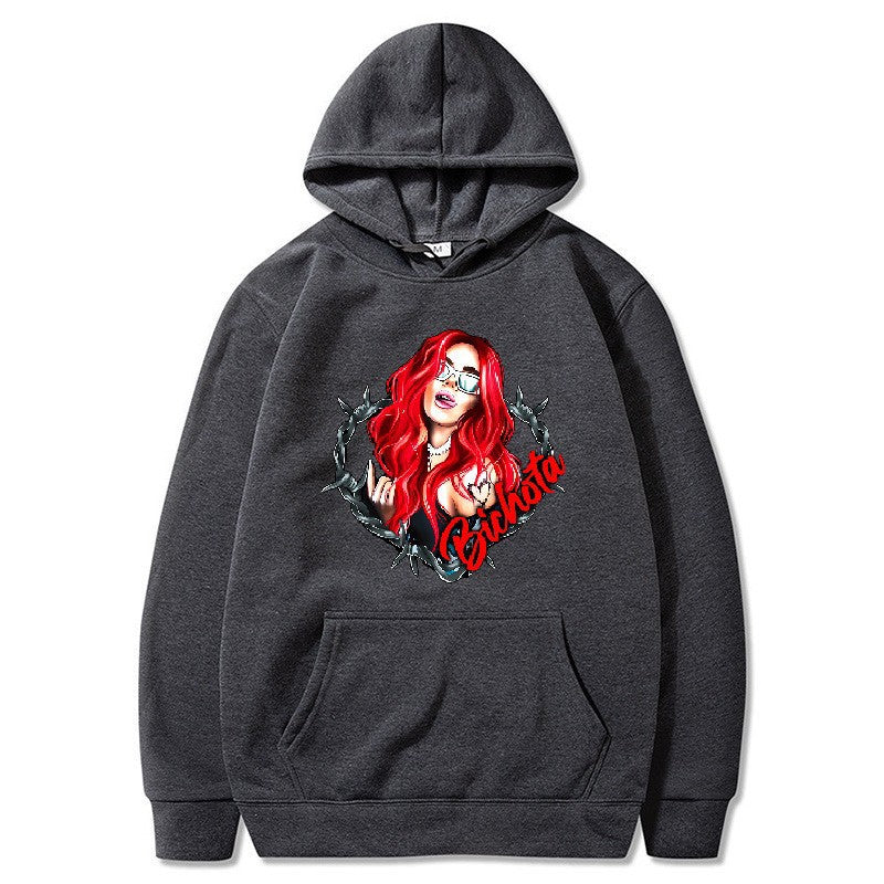Women’s hoodie with artistic graphic print and cozy fit Chic & Stil