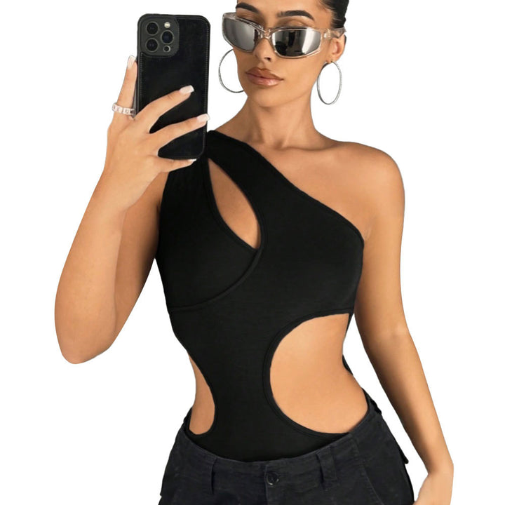 Asymmetrical swimsuit for women with trendy cut-out design Chic & Stil
