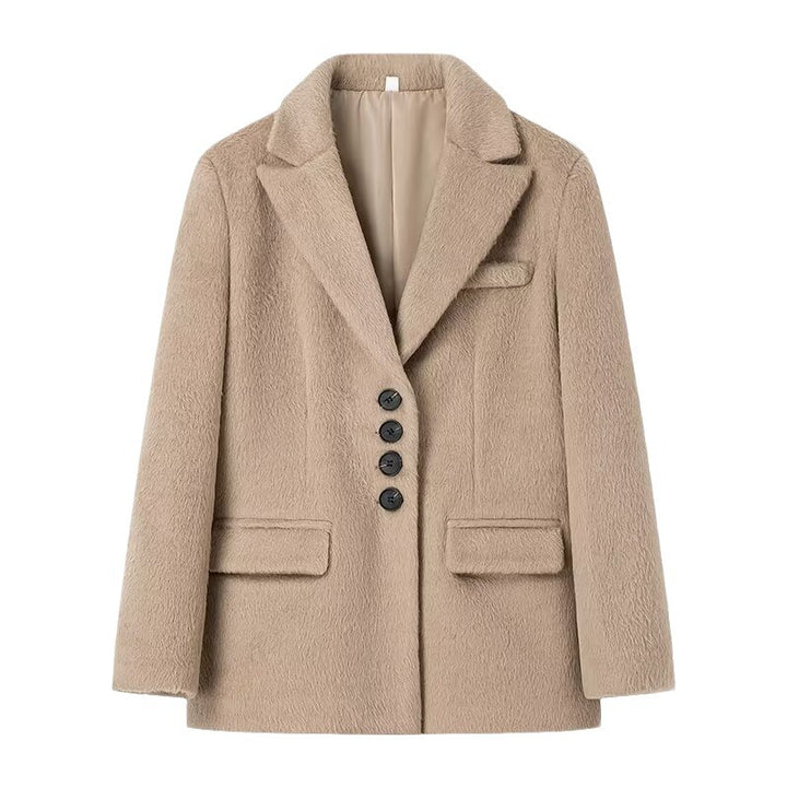Dames Élégante Flair Veste avec Texture de Haute Qualité et Poches Pratiques Chic & Stil