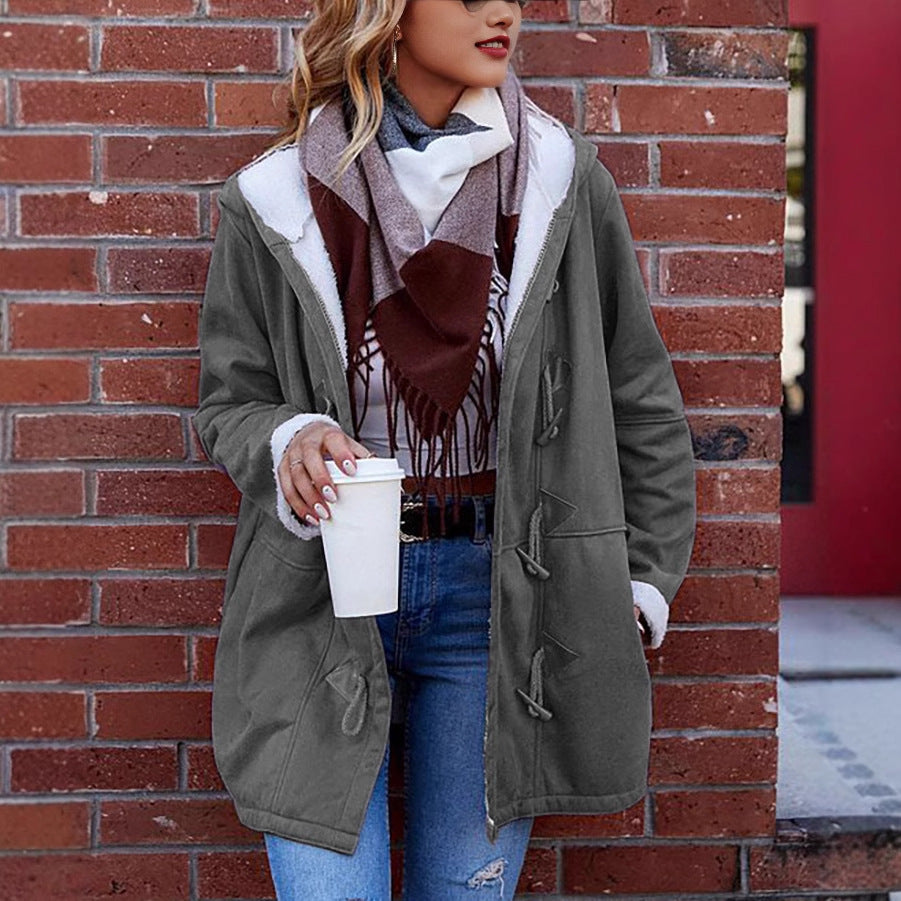 Veste extérieure confortable et stylée pour dames avec doublure en polaire et cordon de serrage réglable Chic & Stil