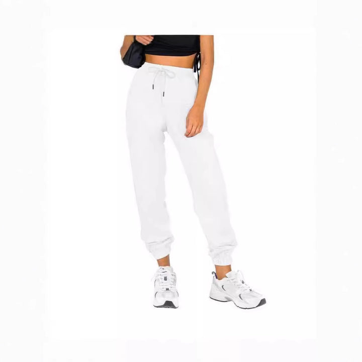 Pantalon de jogging sportif pour femmes avec cordon de serrage pratique et taille élastique Chic & Stil