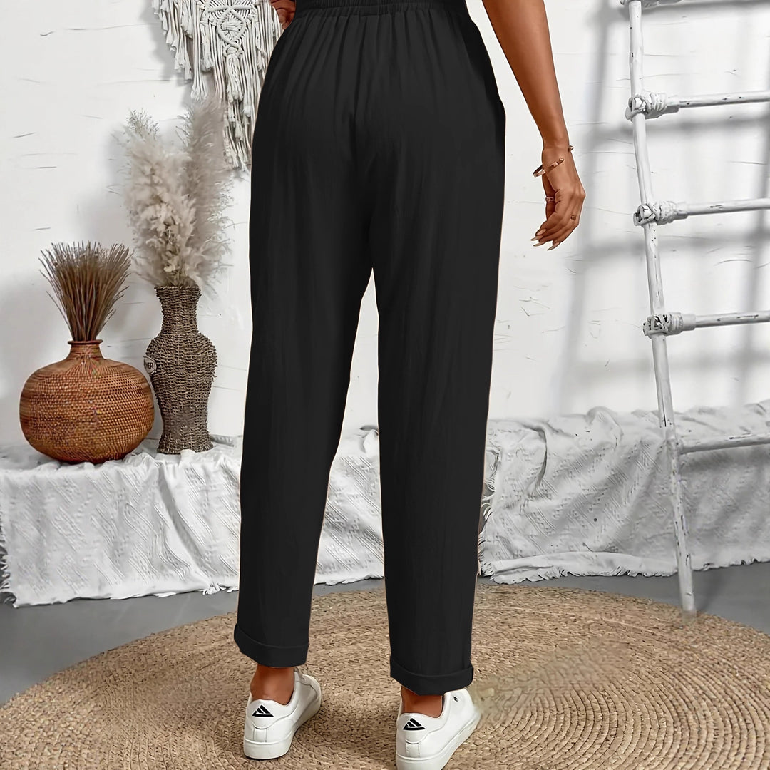 Pantalon en lin décontracté pour femmes Lune London