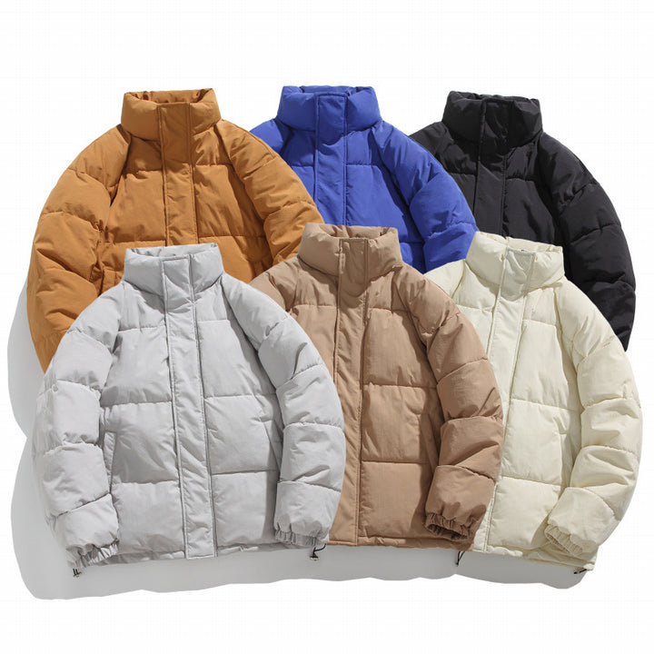 Ladies quilted winter jacket with high collar Lune London