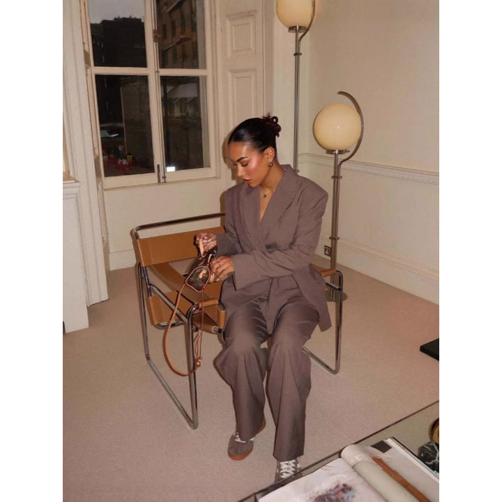 Lune London fitted blazer and pants set for women
