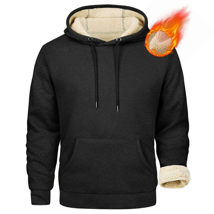 Fleece hoodie for men with soft lining inside Lune London