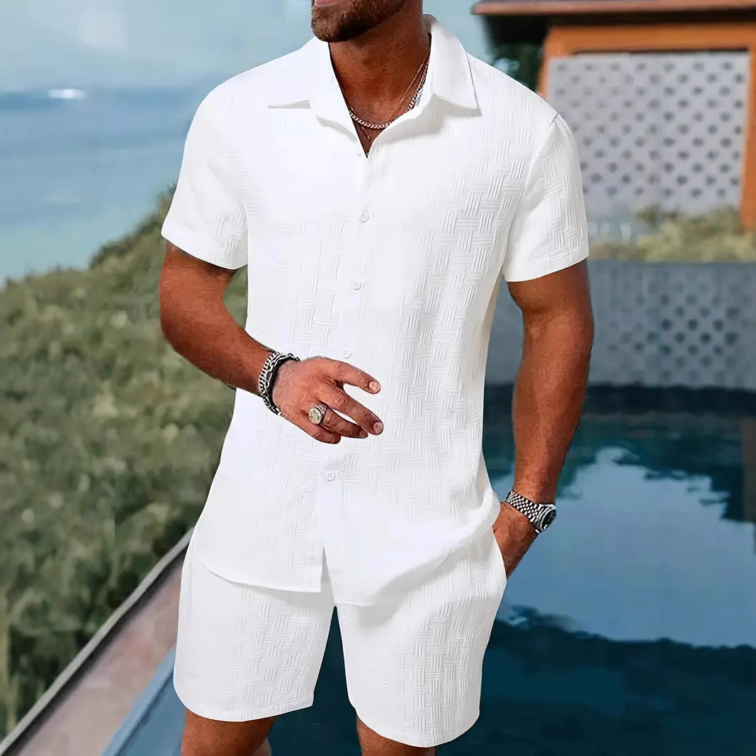 Men's Structured Short Sleeve Beach Outfit Lune London