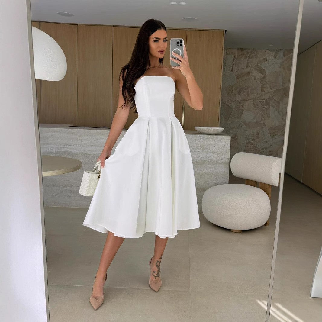 Chic and Stylish Sleeveless A-Line Midi Dress