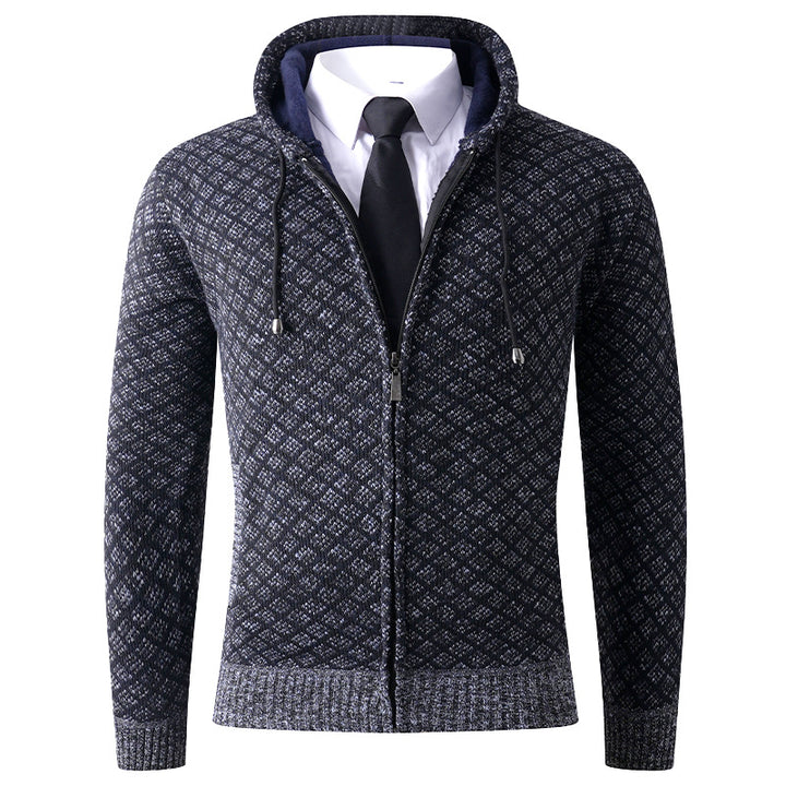 Stylish hooded jacket for men with structured pattern Lune London