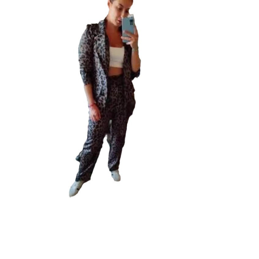 Veste Blazer Élégante Femme en Imprimé Animal Moderne Chic & Stil