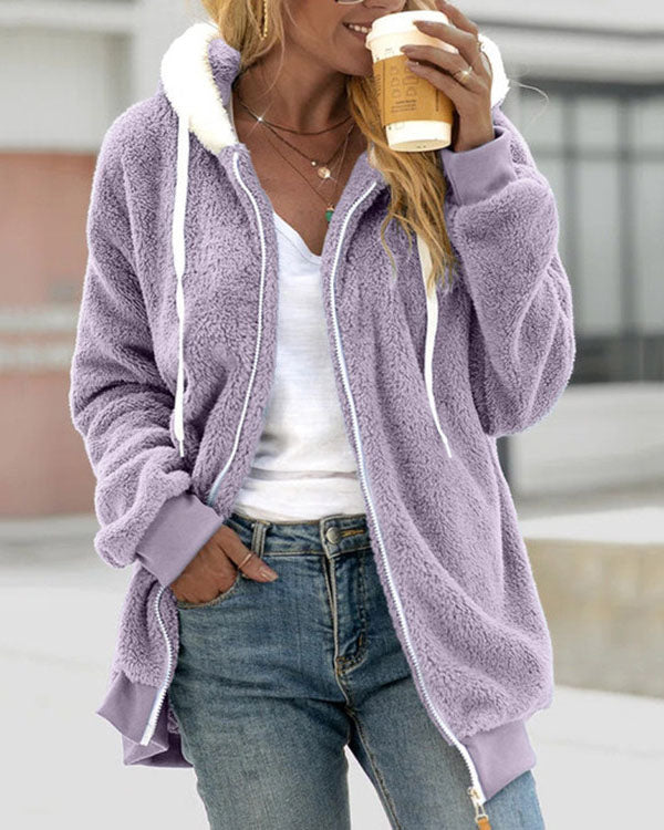 Lune London | Plush Zip up Hoodie