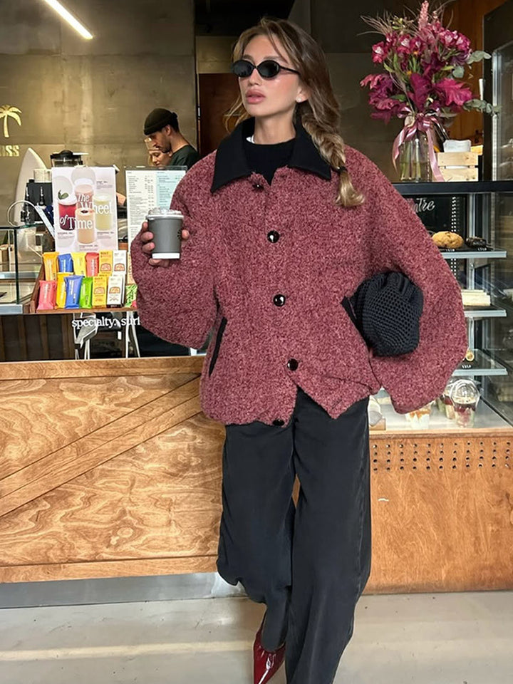 Oversized wool jacket for women Lune London