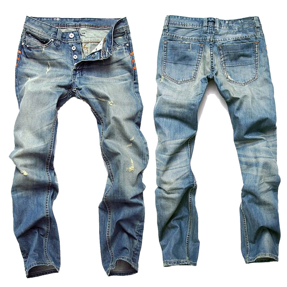 Ripped denim jeans for women with a relaxed fit and an authentic worn look Lune London