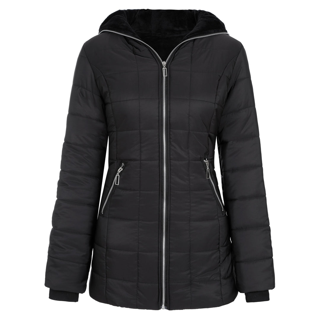 Ladies functional sporty jacket with hood and insulating lining Lune London