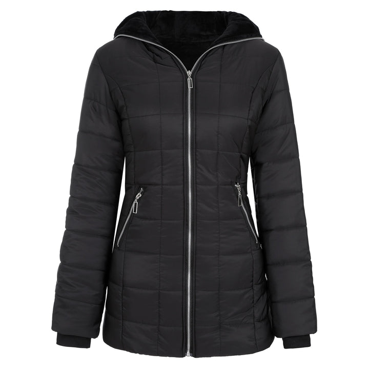 Ladies functional sporty jacket with hood and insulating lining Lune London