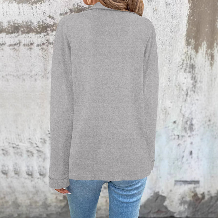 Blazer surdimensionné à la mode pour femmes avec poches pratiques Chic & Stil