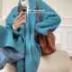 Comfortable knit pullover for women with belt and practical pockets Lune London