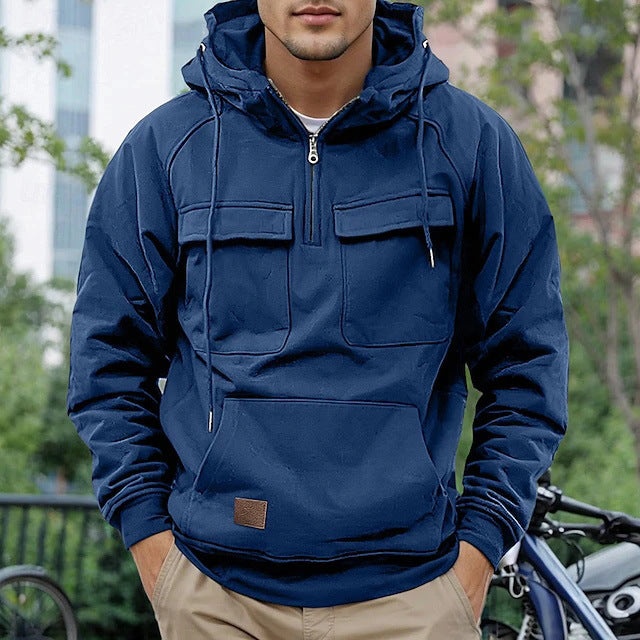 Trendy hooded jacket for men with practical pockets Lune London