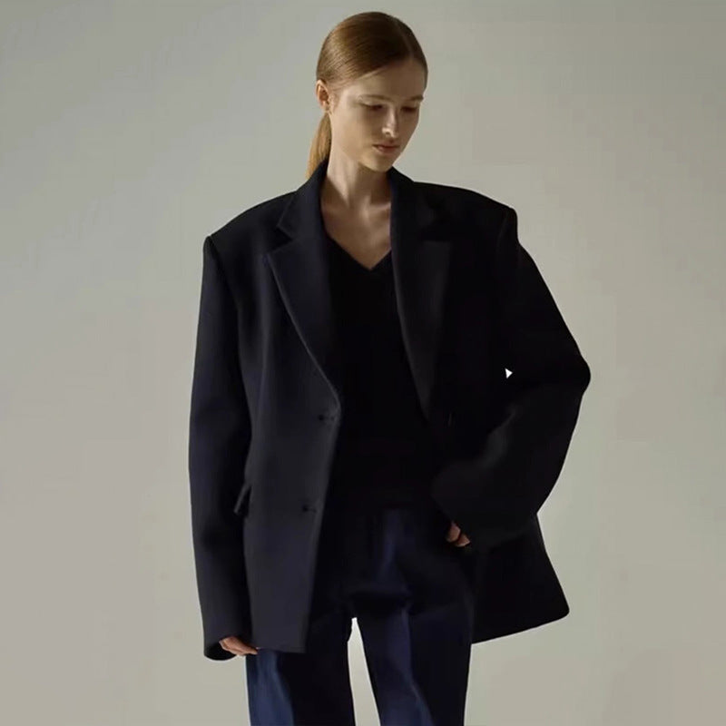 Blazer surdimensionné élégant pour femmes avec veste intérieure sophistiquée Chic & Stil