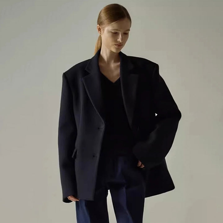 Blazer surdimensionné élégant pour femmes avec veste intérieure sophistiquée Chic & Stil