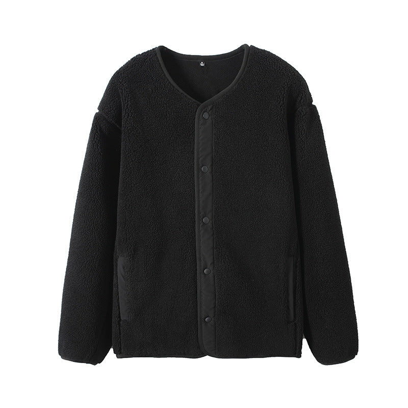 Veste en polaire doublée chaude pour femmes avec fermeture à pression Chic & Stil