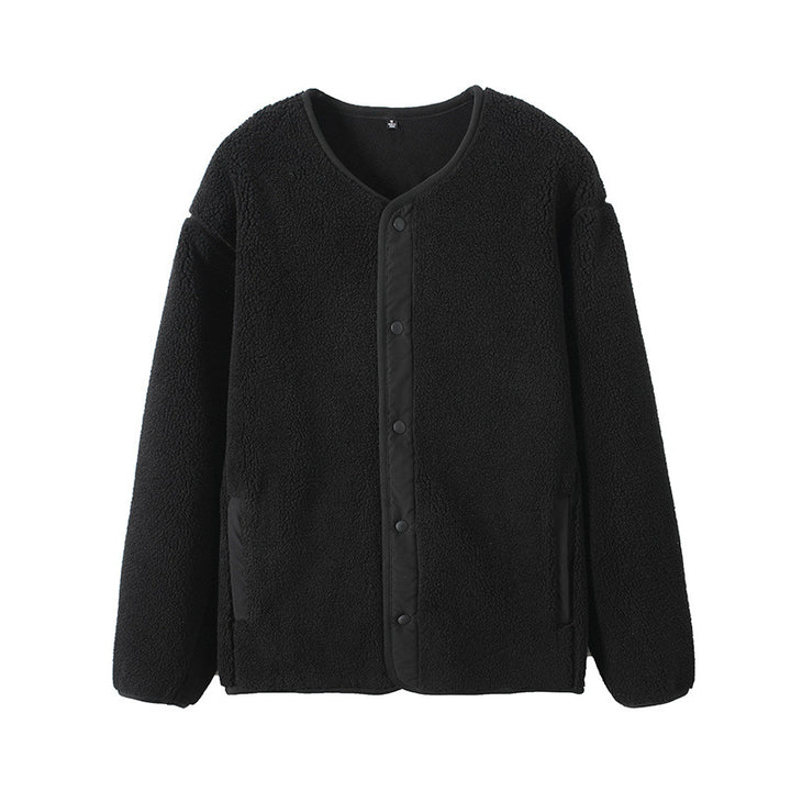 Veste en polaire doublée chaude pour femmes avec fermeture à pression Chic & Stil