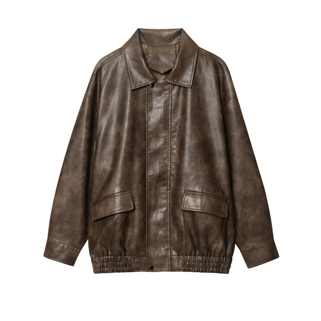 Ladies elegant faux leather jacket Lune London