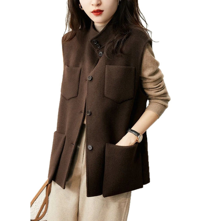 Gilet stylé pour femme avec poches pratiques