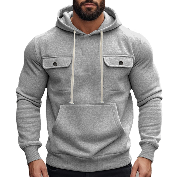 Men's hoodie with stylish chest pockets Lune London