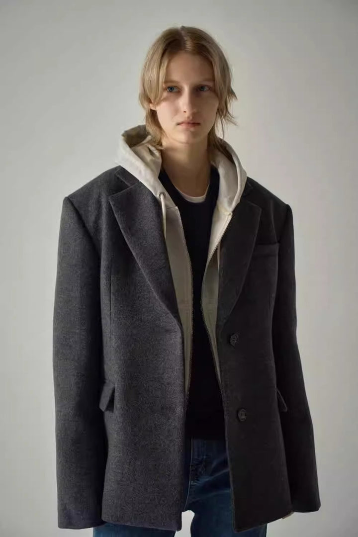 Blazer surdimensionné élégant pour femmes avec veste intérieure sophistiquée Chic & Stil