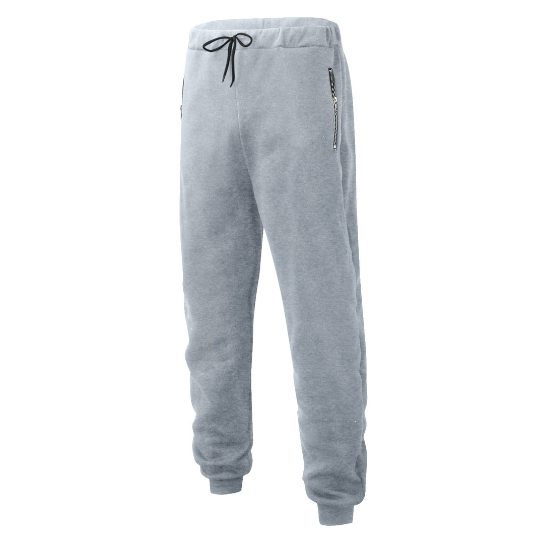 Sporty men's jogging pants with elastic waistband and side zip pockets Lune London