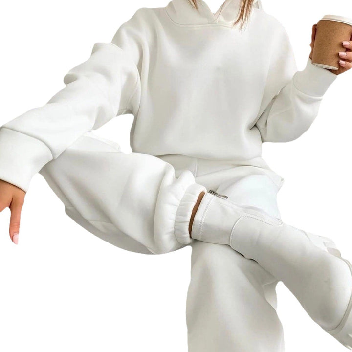 Ladies casual tracksuit with hood and elastic waist Lune London
