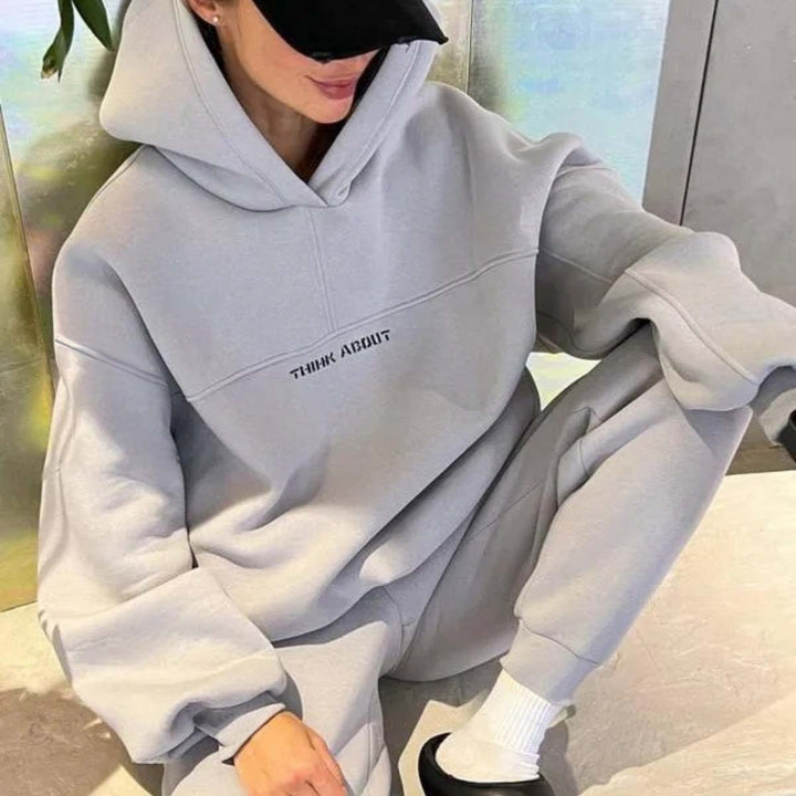 Oversized hoodie for women with statement print Lune London