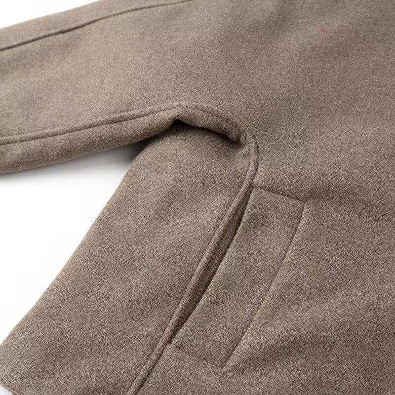 Ladies elegant oversized jacket with V-neck and high quality buttons Lune London