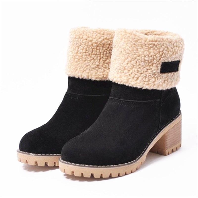 Women's boots with lined shaft and non-slip sole Lune London