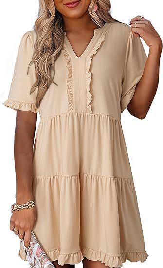 Lightweight summer dress for women with ruffle details Lune London