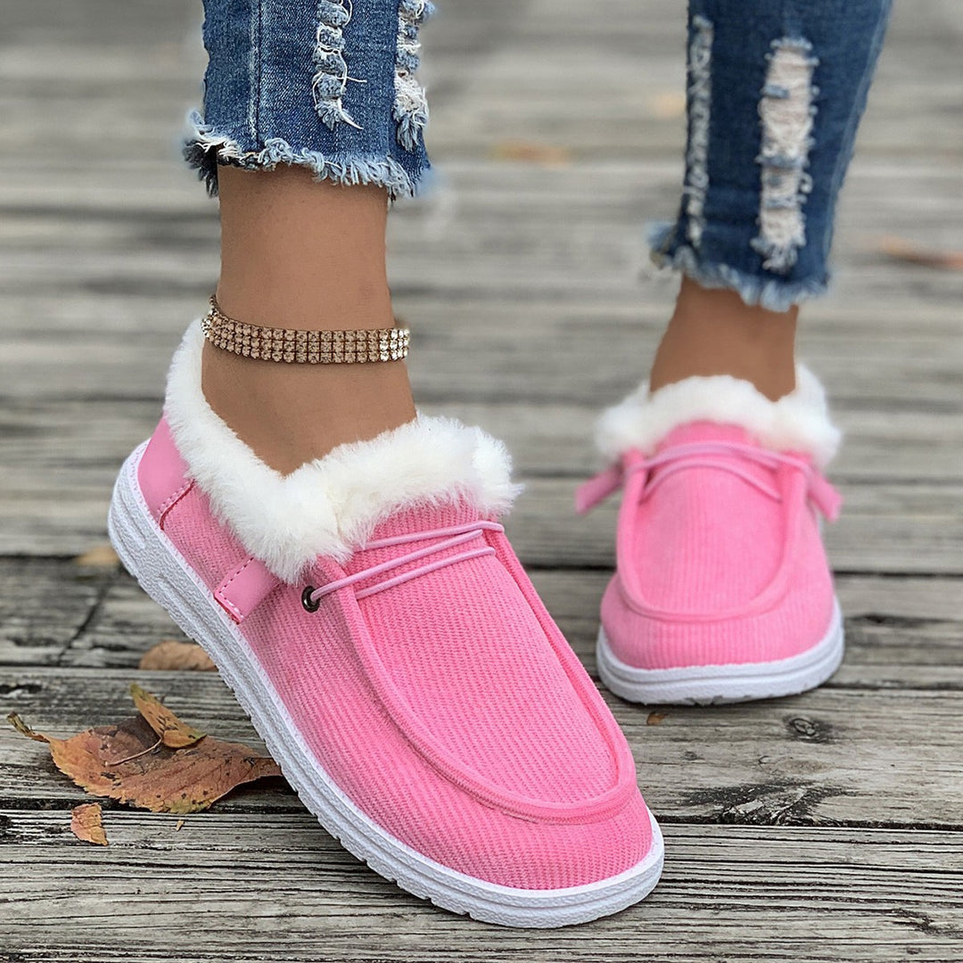 Ladies Plush Loafers with Soft Inner Lining Lune London