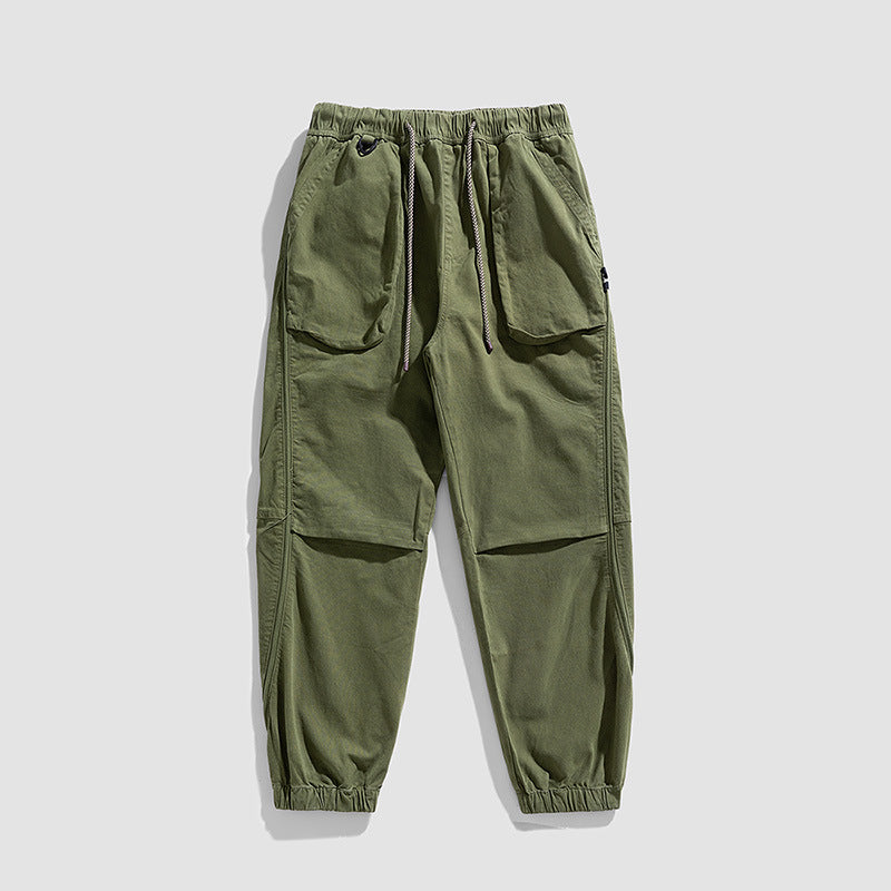 Pantalon de jogging cargo décontracté pour hommes avec taille élastique Lune London